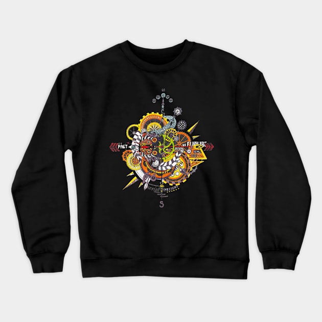 Time traveller Crewneck Sweatshirt by ruta13art